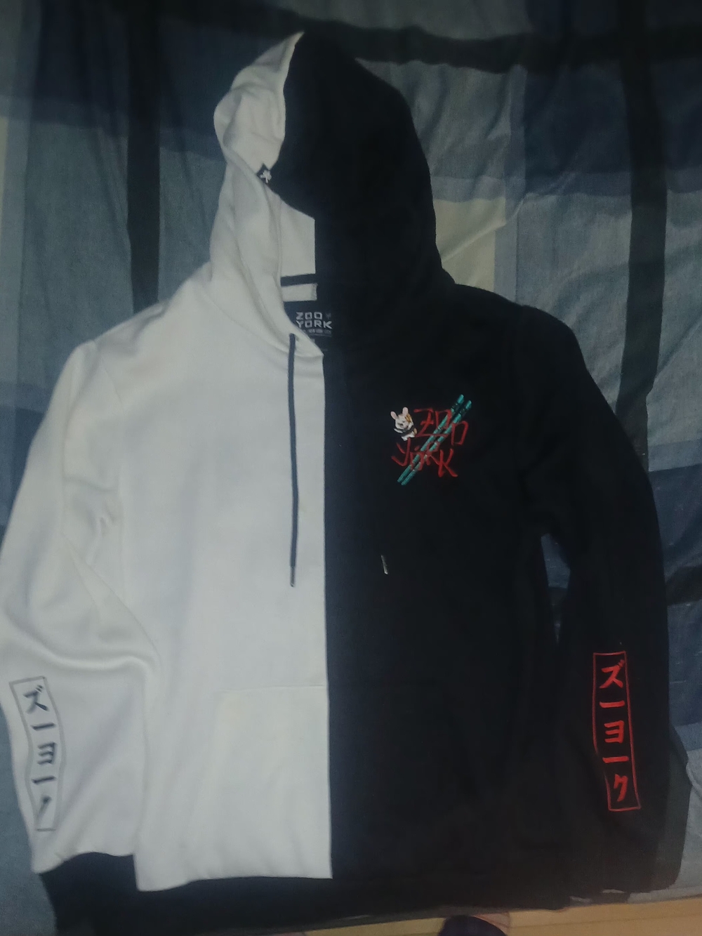 Zoo York Half & Half Black and White Sushi Hoodie